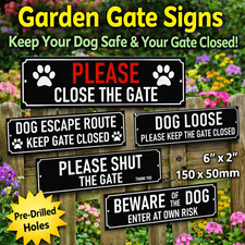 Please close the gate beware