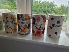 Emma Bridgewater Seasons Personalised Vases RARE Retired Patterns Starry Skies