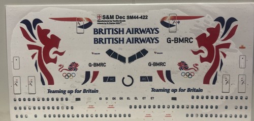 1/144 scale model airliner