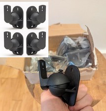 techsol Universal Speaker Wall Brackets TSS1, Pack of 4, Black (M22)