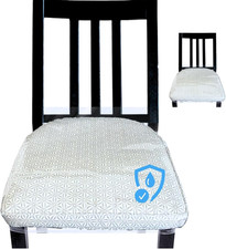 Evelots Plastic Dining Room Chair Seat Covers Protector- 2 Pack Clear Vinyl Slip