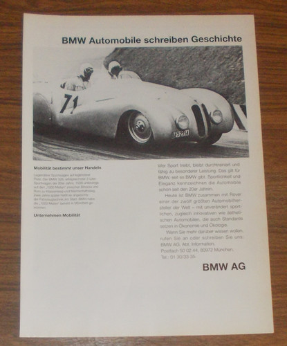 Rare advertising bmw - rare, 328