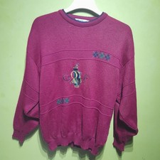 Stylo Net LXIV Wool Mix Knit Jumper Weatherproof Golf Iso Thermal Purple Size L