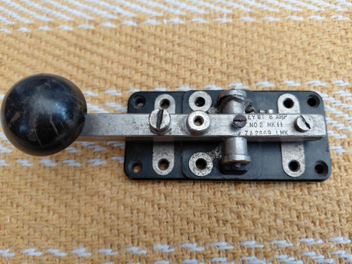 Vintage morse code - wt, 8