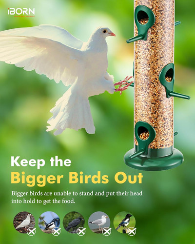 Iborn metal bird feeders - metal,
