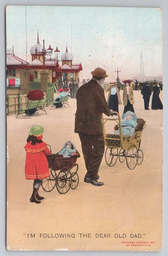 Postcard antique comic - postcard,