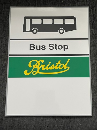 Bristol bus stop sign - stop, full