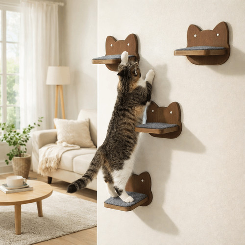 Cat wall shelves wooden - shelves,,