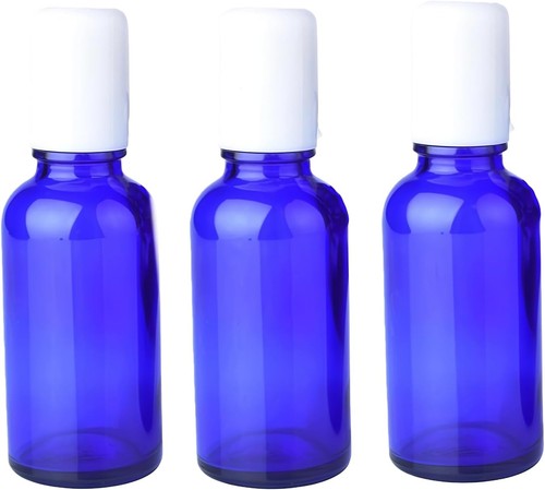 3pcs 30ml 1oz blue glass - blue,