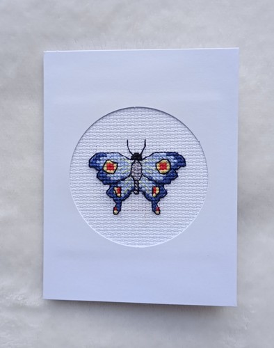 Handmade cross stitch card - handmade,