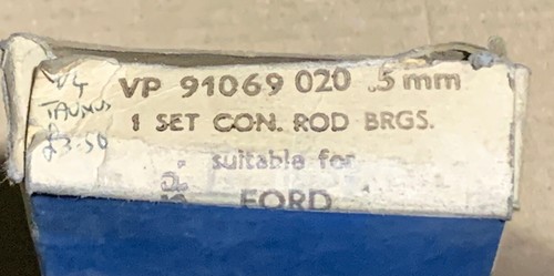 Rod bearing set 020 oversize - rod, .020