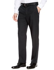Mens Formal Trousers Charcoal