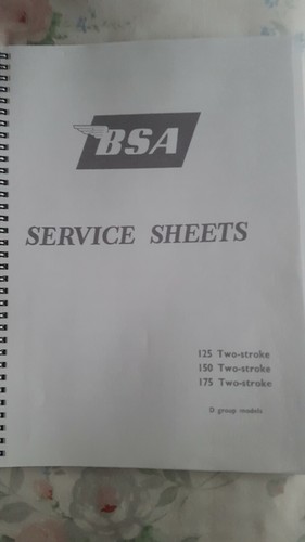 Bsa bantam service - bsa,
