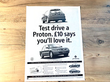 PROTON COUPE COMPACT PERSONA 1990s FRAMEABLE WALL ART ORIGINAL CAR PRESS ADVERT