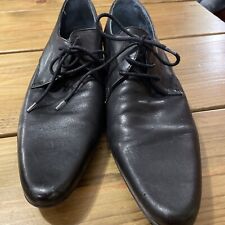 Mens Black Leather Winklepickers  Size 44 UK 9.5