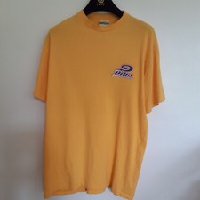 Vintage t shirt single stitch L PIKO Shirt Mens L Yellow Hawaiian Longboard Wear