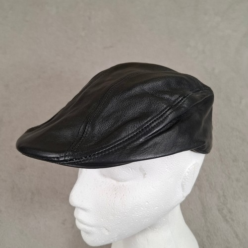 Lesa leather flat cap mens - lesa,