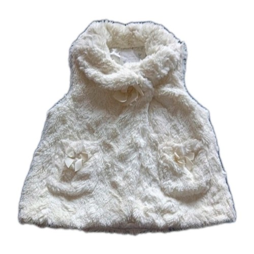 Matalan girls cream fur gilet - girls,