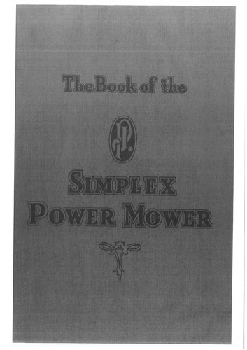 Mower simplex power - mower,