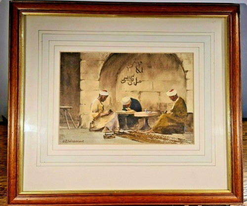 Fine watercolour depicting - watercolour,