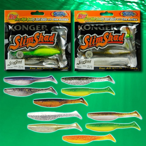 Soft fishing lures 10cm - soft, 4''