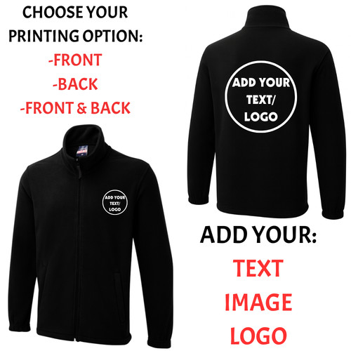 Custom printed fleece - fleece, jacket
