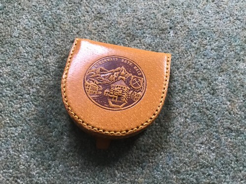 Leather coin tray purse - coin,