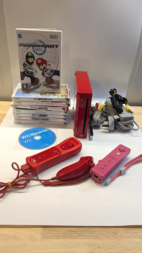 Nintendo wii red - wii,
