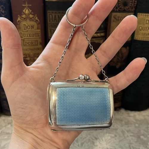 Antique sterling silver - silver, blue