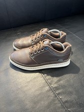 Crocs LoPro Mens Brown Leather Trainers UK 7 Casual Lace Up Shoes