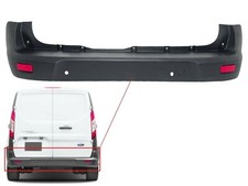 Ford Transit Connect 2014-2024 Rear Bumper With PDC Holes Black Brand New