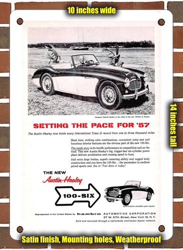 Metal sign 1957 austin - metal,