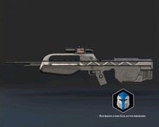 Halo 3 Battle Rifle 3D Printed DIY Prop for Cosplay and Display
