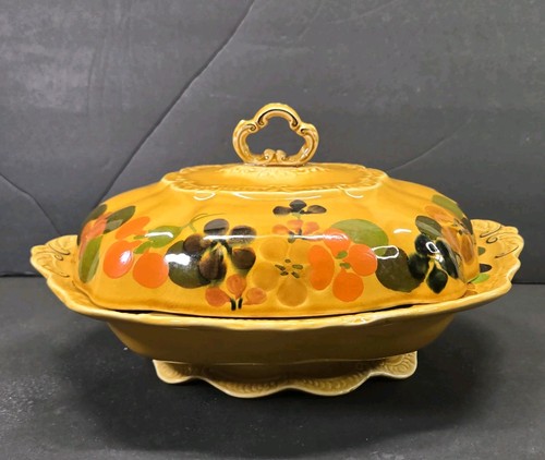 Vtg yellow hand - vtg, painted