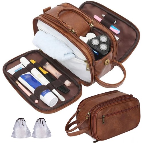 Leather toiletry bag for - pu,