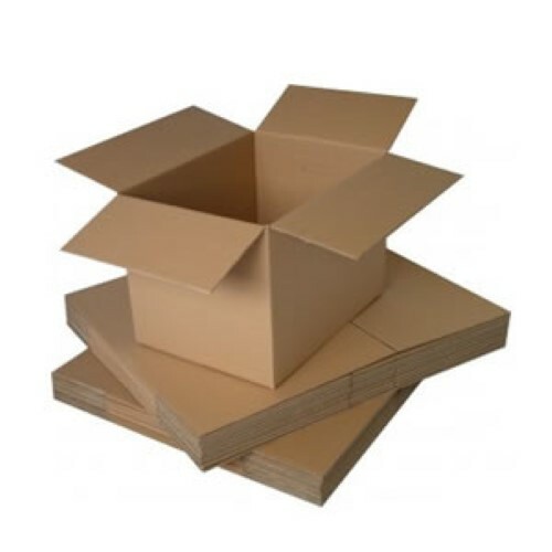 Cardboard boxes single - single, wall