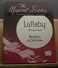 The Regent Series lullaby Wiegenlied, Brahms, sheet music