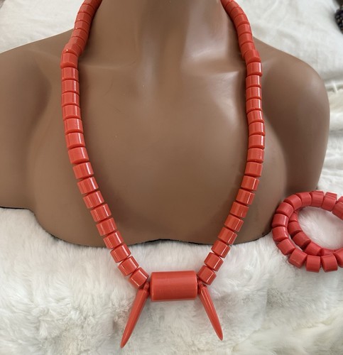 Igbo red simulated coral - red,