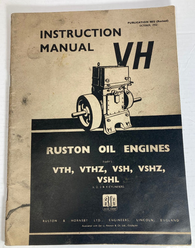Ruston hornsby instruction - vh,