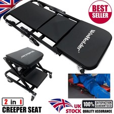 Large  Foldable Z Garage Creeper Mechanic Creeper Wheel Stool Work Seat