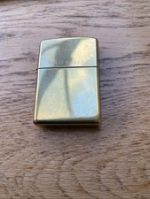 Zippo Solid Brass Lighter – December 1999 – USA Made – Working | Vintage Zippo