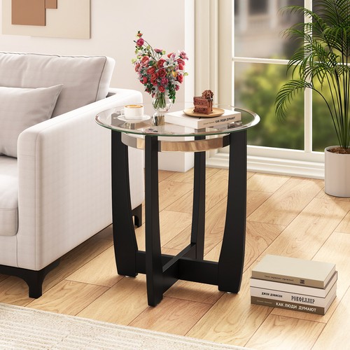 61cm round side table - round,