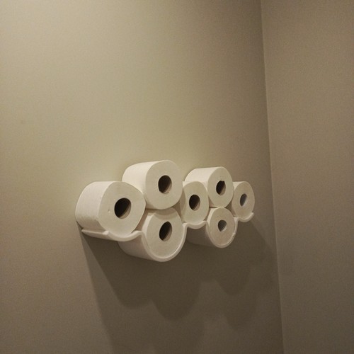 Cloud shaped toilet - toilet, paper