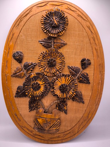 Handmade coconut shell wall - coconut,