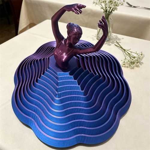 Printed spinning ballerina - 3d-printed,