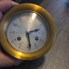 Vtg Schatz 8 Day 7 Jewel Brass