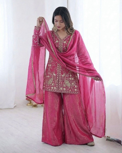 Women embroidered chiffon - embroidered,