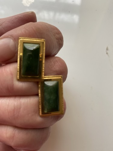 Men jade cuff links - men’s,
