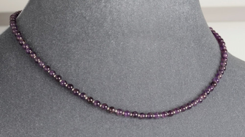Zambian amethyst necklace - zambian,