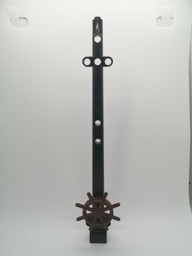 Lego black boat - -, mast